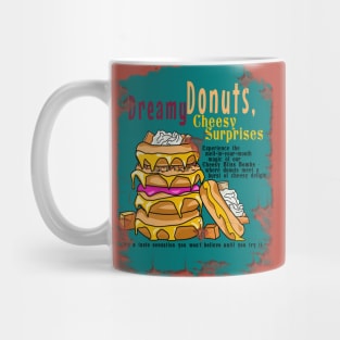 Cheesy Bliss Bombs Retro Delight Poster Mug